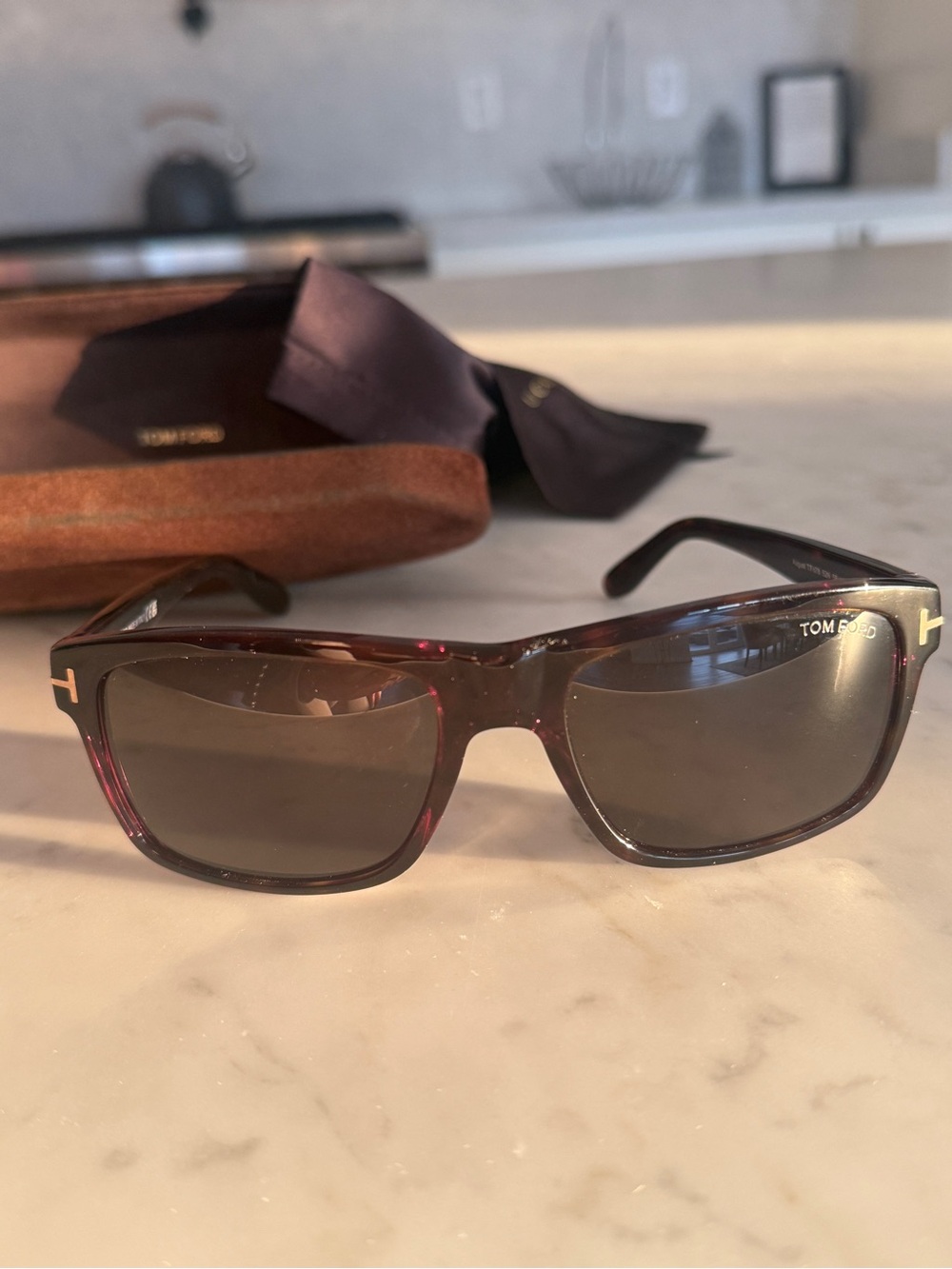 Tom Ford Tortoise Shell Black Sunglasses